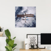 Uitzicht van het internationale ruimtestation van poster (Thuiskantoor)