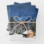 Uitzicht van het kajuitgebergte inpakpapier vel (In situ)