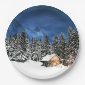 Uitzicht van het kajuitgebergte papieren bordje (Voorkant)