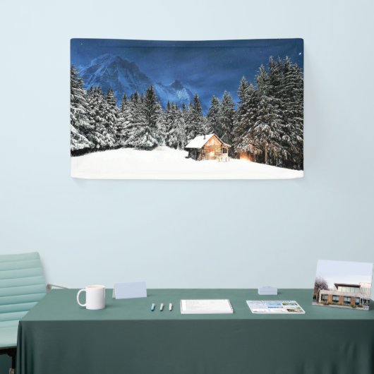 Uitzicht van het kajuitgebergte spandoek (Beurs)