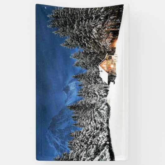 Uitzicht van het kajuitgebergte spandoek (Verticaal)