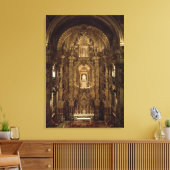 Uitzicht van het kapel en het hoge teer canvas afdruk (Insitu (Woonkamer))