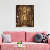 Uitzicht van het kapel en het hoge teer canvas afdruk (Insitu (Woonkamer))