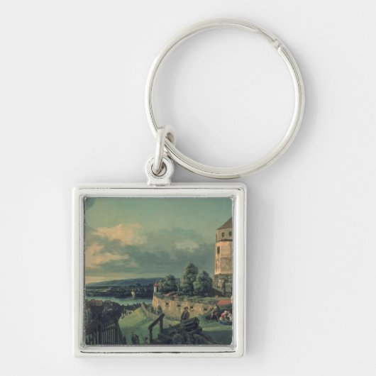 Uitzicht van het kasteel, 1753-55 sleutelhanger (Voorkant)
