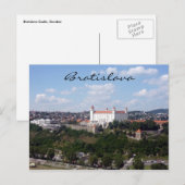 uitzicht van het kasteel bratislava briefkaart (Voorkant / Achterkant)