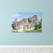 Uitzicht van het kasteel canvas afdruk (Insitu (Houten vloer))