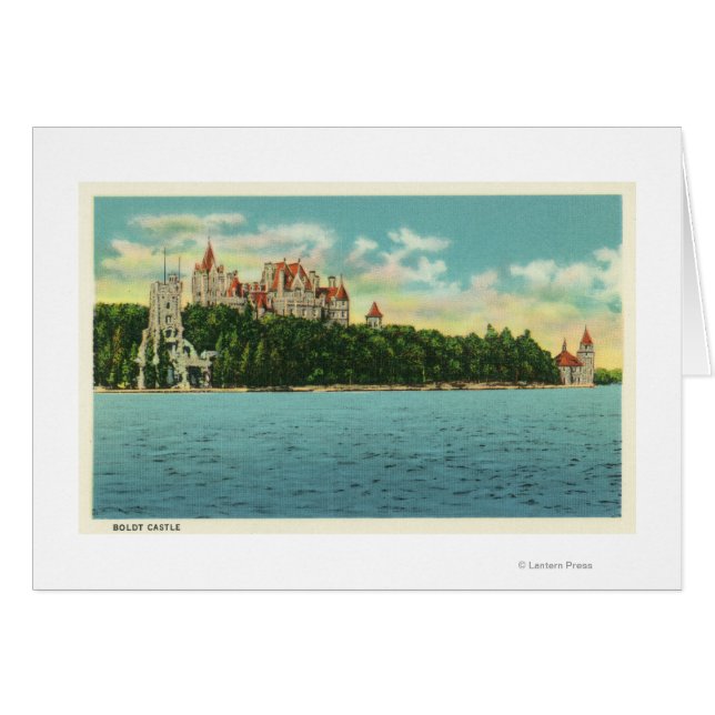 Uitzicht van het kasteel van Boldt (Voorkant Horizontaal)