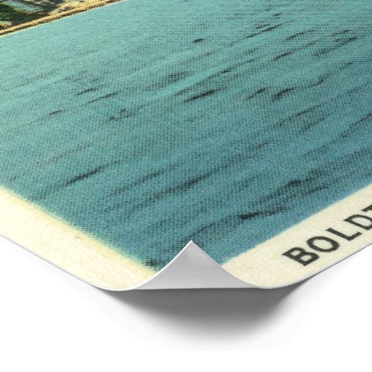 Uitzicht van het kasteel van Boldt Poster (Hoek)