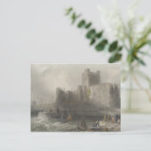 Uitzicht van het kasteel van Carrifergus Briefkaart (Staand voorkant)