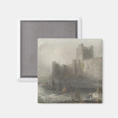 Uitzicht van het kasteel van Carrifergus Magneet (Voorkant / Achterkant)