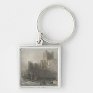Uitzicht van het kasteel van Carrifergus Sleutelhanger