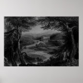 Uitzicht van het kasteel van Drumlanrig, Dumfriesh Poster (Voorkant)