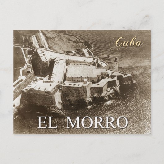 Uitzicht van het kasteel van Morro, Havana, Cuba Briefkaart (Voorkant)