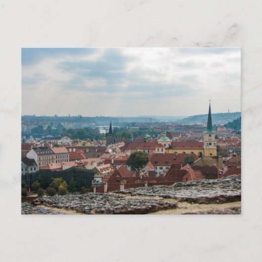 Uitzicht van het kasteel van Praag - Briefkaart (Voorkant)