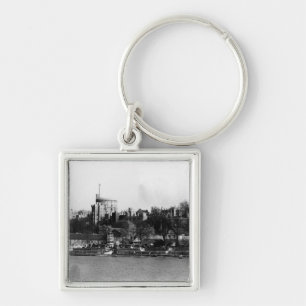 Uitzicht van het kasteel van Windsor, over de Thee Sleutelhanger