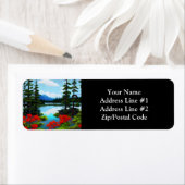 Uitzicht van het katoenlandmeer etiket (Insitu)