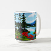 Uitzicht van het katoenlandmeer koffiemok (Voorkant rechts)