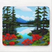 Uitzicht van het katoenlandmeer muismat (Voorkant)