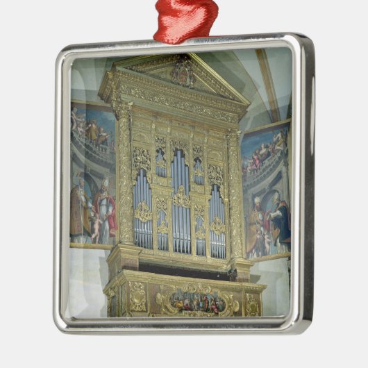 Uitzicht van het kerkorgaan, c.1590 metalen ornament (Links)