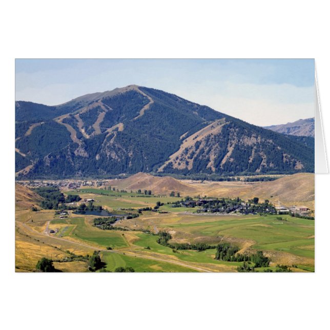 Uitzicht van het Ketchum/Sun Valley Area (Voorkant Horizontaal)