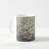 Uitzicht van het klooster Mar Saba Koffiemok (Voorkant links)