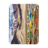 Uitzicht van het klooster Samye - Tibet, Azië Magneet (Verticaal)
