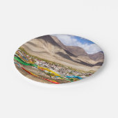 Uitzicht van het klooster Samye - Tibet, Azië Papieren Bordje (Gekanteld)