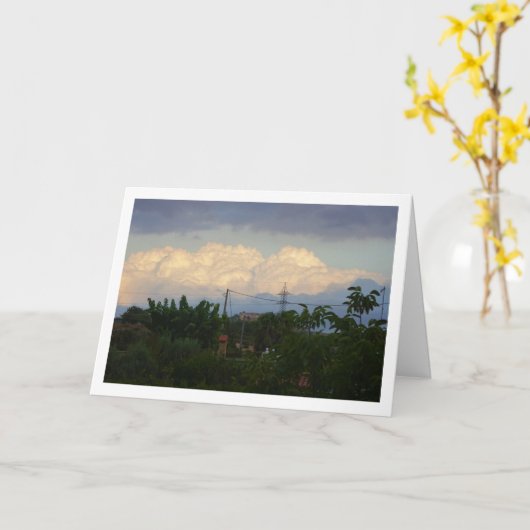 Uitzicht van het klooster San Miguel, Valencia, Sp Kaart (Gele Bloem)