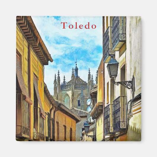 Uitzicht van het klooster van San Juan de los Reye Magneet (Voorkant)