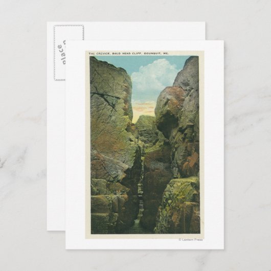 Uitzicht van het Knipsel van de Bald Briefkaart (Voorkant / Achterkant)