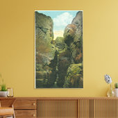 Uitzicht van het Knipsel van de Bald Canvas Afdruk (Insitu (Woonkamer))