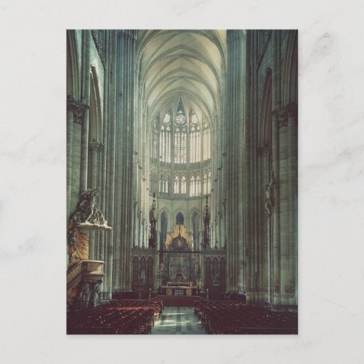 Uitzicht van het koor briefkaart (Voorkant)