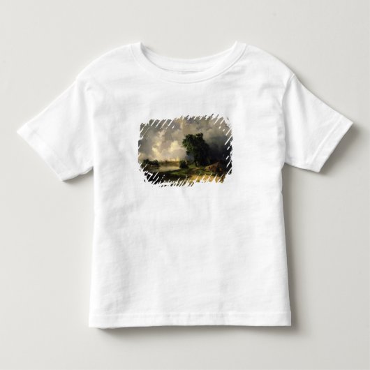 Uitzicht van het Kremlin in Bad Weather, 1851 Kinder Shirts (Voorkant)