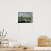 Uitzicht van het Kremlin in Moskou, jaren '40 Poster (Keuken)