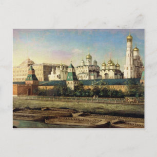 Uitzicht van het Kremlin in Moskou uit de Embankat Briefkaart