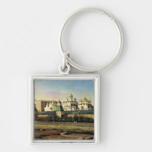 Uitzicht van het Kremlin in Moskou uit de Embankat Sleutelhanger