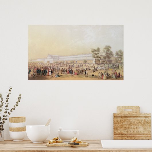 Uitzicht van het Kristalpaleis Poster (Keuken)