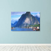 Uitzicht van het kustgebergte canvas afdruk (Insitu (Houten vloer))