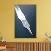 Uitzicht van het kustgevechtsschip canvas afdruk (Insitu (Woonkamer))