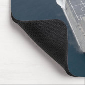 Uitzicht van het kustgevechtsschip muismat (Hoek)