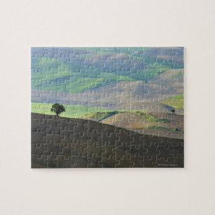 Uitzicht van het landschap in de lucht nabij Ronda Legpuzzel