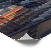 Uitzicht van het landschap met fantastisch licht poster (Hoek)