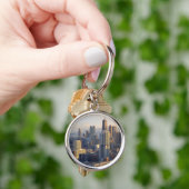 Uitzicht van het landschap met fantastisch licht sleutelhanger (Hand)