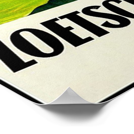 Uitzicht van het landschap op de spoorweg Loetschb Poster (Hoek)