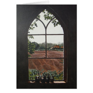 uitzicht van het landschap van de kerk