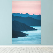 Uitzicht van het landschap van Noorwegen Canvas Afdruk (Insitu (Houten vloer))