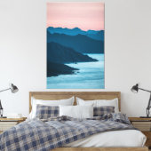 Uitzicht van het landschap van Noorwegen Canvas Afdruk (Insitu (Slaapkamer))