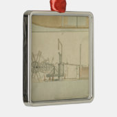 Uitzicht van het loopwiel,  van het gezichtsvermog metalen ornament (Rechts)