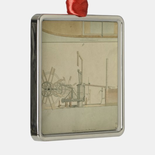 Uitzicht van het loopwiel,  van het gezichtsvermog metalen ornament (Rechts)