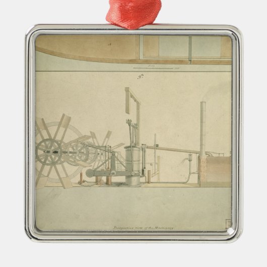 Uitzicht van het loopwiel,  van het gezichtsvermog metalen ornament (Voorkant)